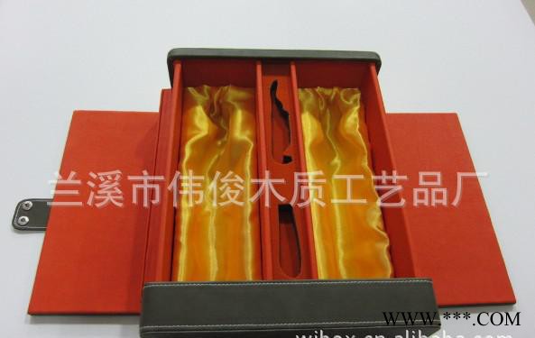 义乌红酒盒 红酒包装盒 双支红酒手提袋 义乌酒袋 葡萄酒盒图2