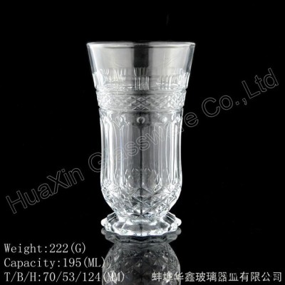 新款** 欧式复古创意玻璃浮雕红酒杯 精美中硼硅玻璃葡萄酒杯