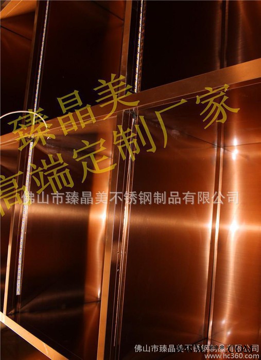 专业定制 不锈钢红酒架  玫瑰金不锈钢红酒展示架  立式葡萄酒架图1