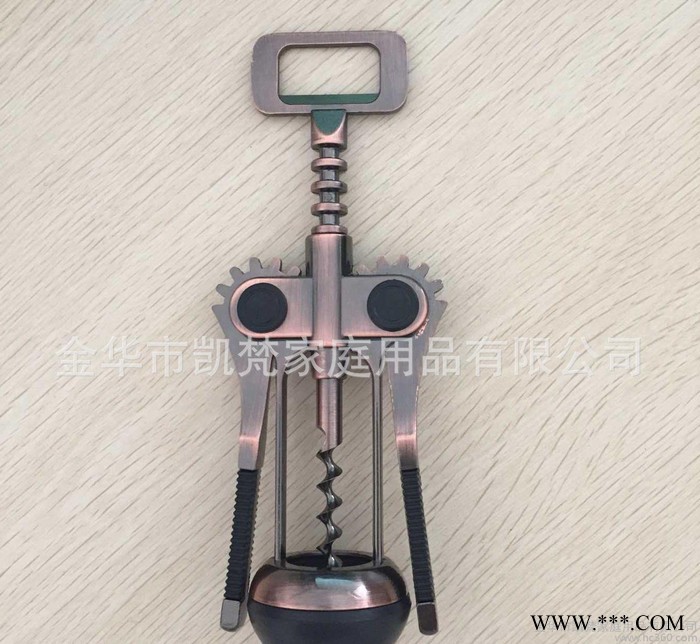 新款红酒开瓶器，葡萄酒软木塞拔塞器，金属不锈钢开瓶器图2