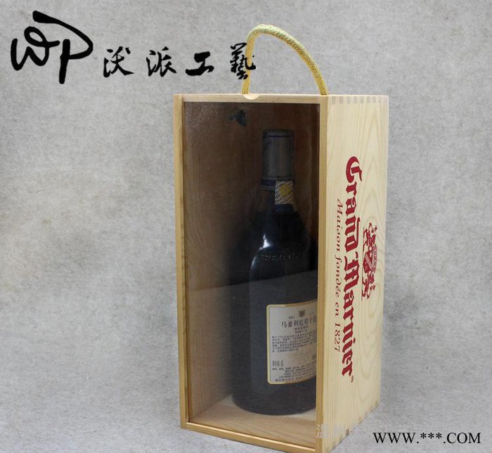 单支装白红酒盒定制 原木油漆拉菲葡萄酒盒礼品商会活动订做图2