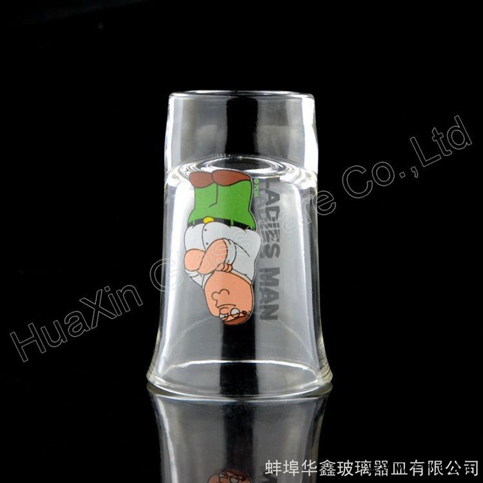 ** 创意可爱logo烈酒杯 高品质透明玻璃白酒杯|小酒杯定制图3