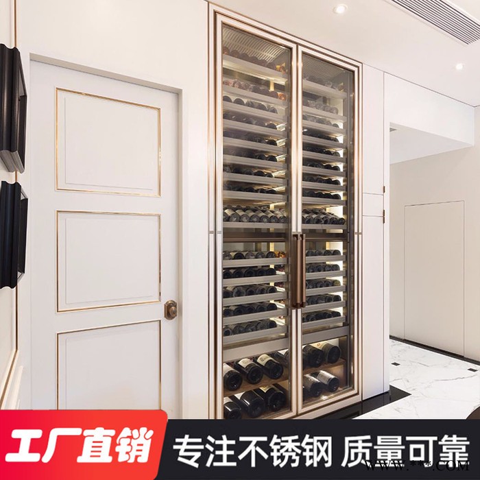 **】中科盛世 不锈钢恒温酒柜定制 304金属葡萄酒柜 恒温红酒柜图2