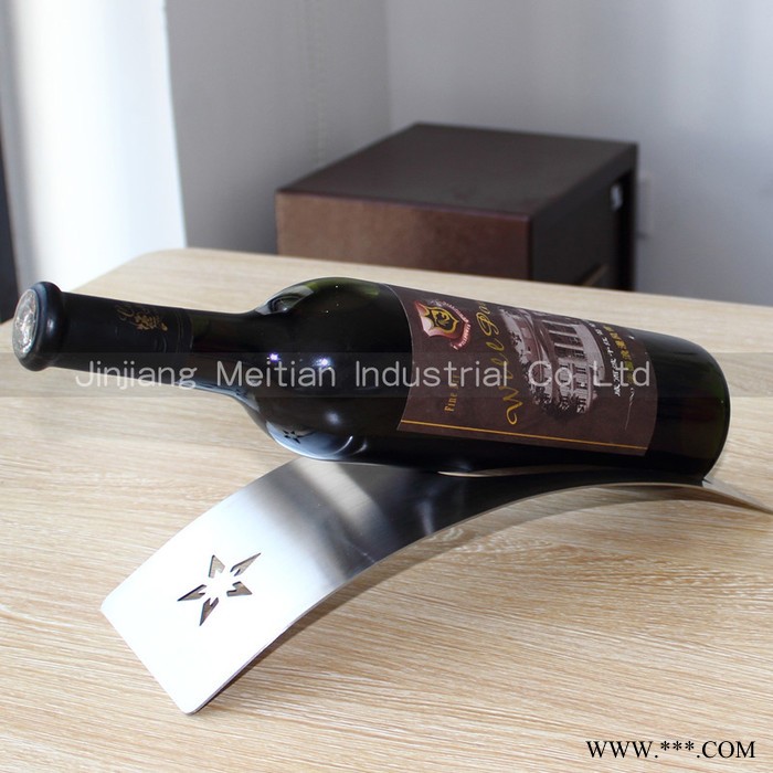 供应曹喜欢不锈钢红酒架 葡萄酒架 桌面酒架 酒品陈列架 家居吧台酒架图2