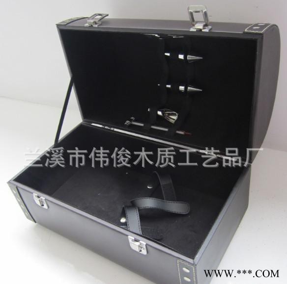 红酒礼品盒红酒包装盒 葡萄酒盒双支 红酒盒皮质图3