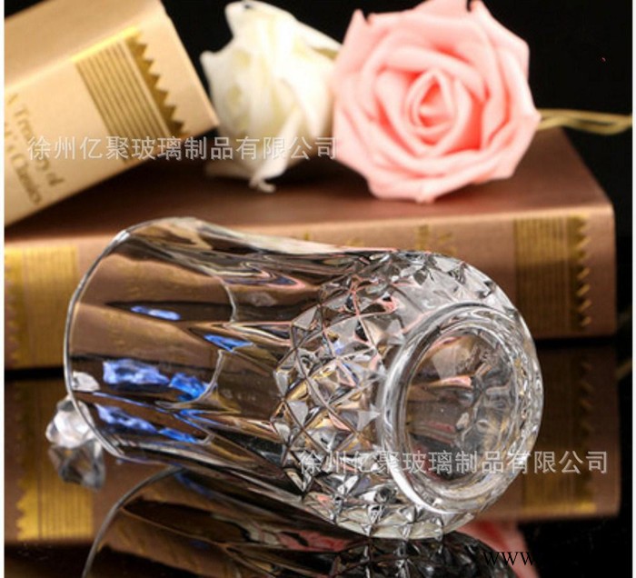 钻石杯玻璃水杯葡萄酒红酒杯家用香槟杯青苹果酒具耐高温饮料杯图2
