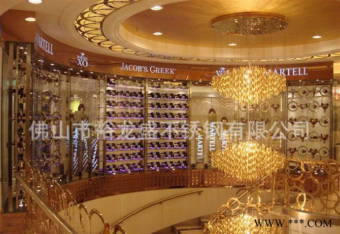 玫瑰金不锈钢酒架 不锈钢葡萄酒架 不锈钢柜 不锈钢430 葡图2