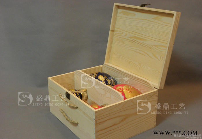 白酒木盒 酒盒 木盒 陶瓷瓶木盒 酒坛礼盒 炭化复古木盒 定做图3