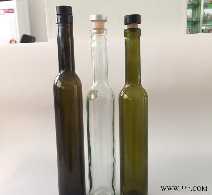 高款375ML葡萄酒瓶 冰酒瓶 玻璃 红酒瓶送标准木塞和胶帽图2