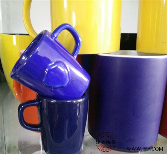 陶瓷小酒杯一口杯 色釉无把迷你陶瓷杯子 白酒烧酒餐厅小酒杯图3