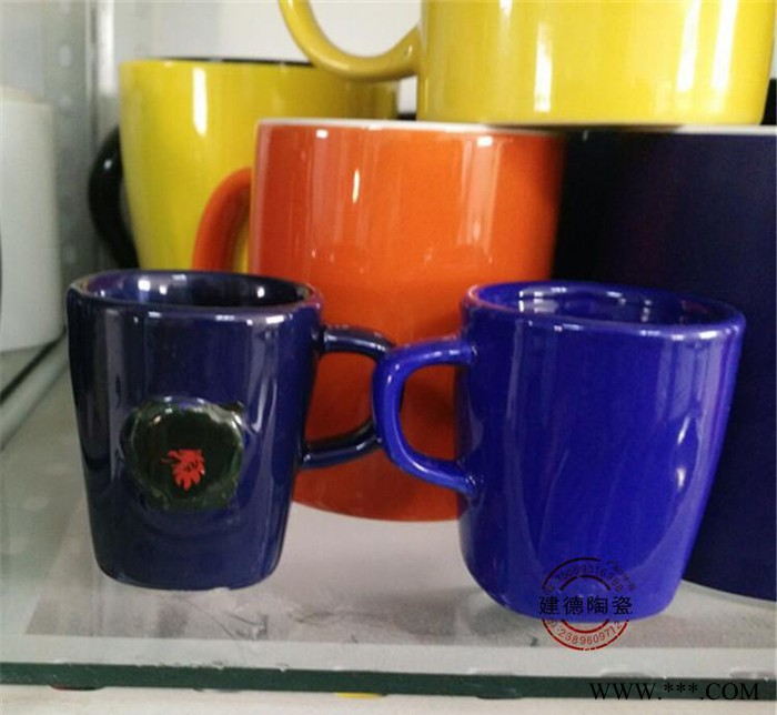 陶瓷小酒杯一口杯 色釉无把迷你陶瓷杯子 白酒烧酒餐厅小酒杯图2