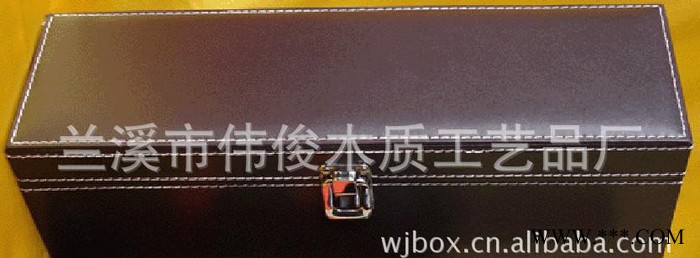 单支咖啡色皮盒/含酒具4件 单支装 葡萄酒皮礼盒（不含红酒图2