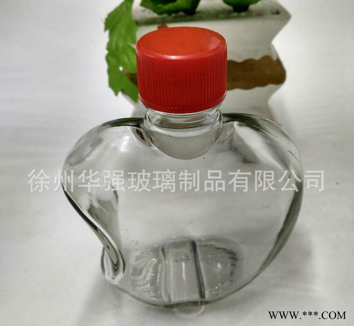 玻璃瓶 150毫升 苹果型白酒瓶 红酒玻璃瓶 许愿瓶图2