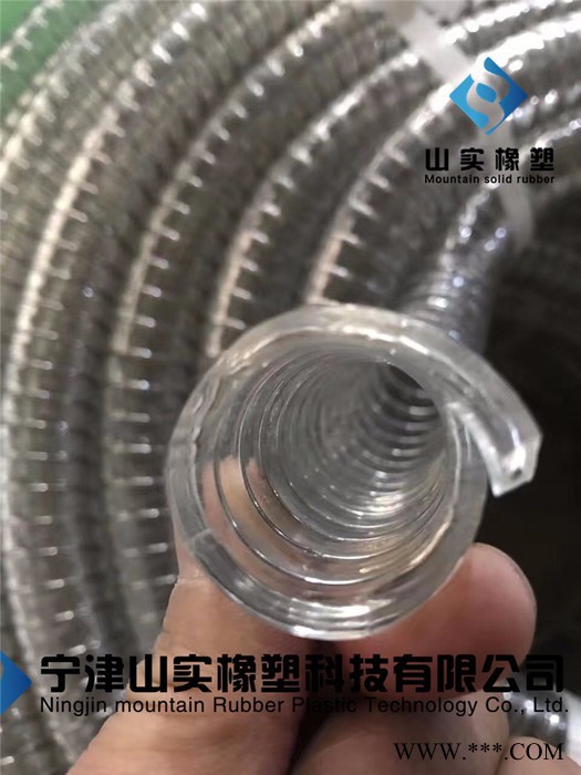 PU透明钢丝骨架软管卫生级不含塑化剂食品加工输送管葡萄酒专用输酒管山实直销25mm图3