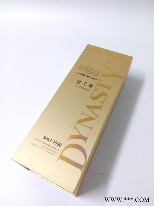 金王朝陈酿干红葡萄酒礼品盒包装图2