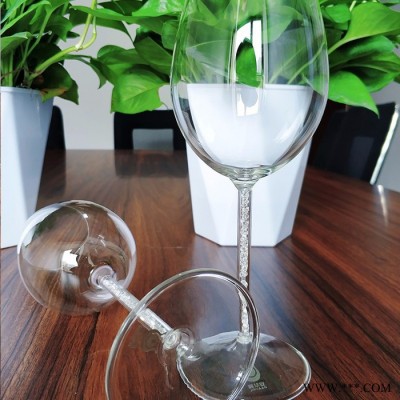 高硼硅无铅材质高脚杯水钻透明红酒杯经典款红葡萄酒杯