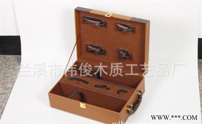 红酒皮盒 白酒皮盒 冰酒皮盒 黄酒皮盒 皮质食品 保健品盒图2