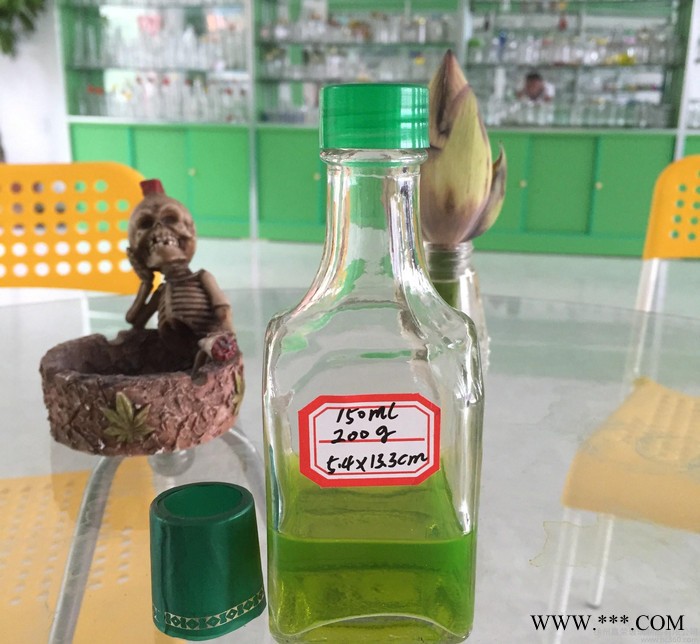 生产直销新款方形150ML玻璃白酒瓶 量大从优可来样加工图2
