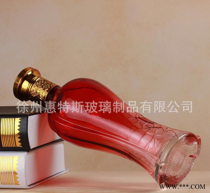 直销高白料玻璃酒瓶  渐变玻璃白酒瓶 送礼宴会空酒瓶图3