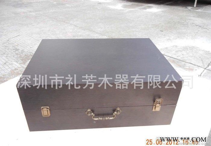 贴皮酒盒， 木质礼品盒，包装木盒，葡萄酒红酒收纳盒，图3