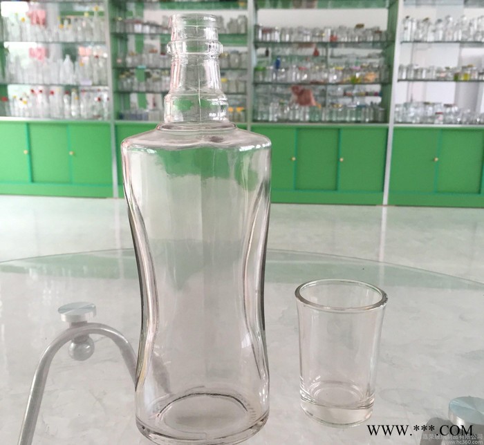 爆款玻璃白酒瓶450ml **高白料玻璃瓶保健酒瓶直销图2