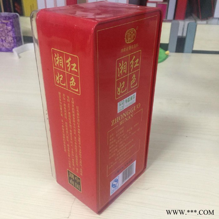 信义包装批发**白酒开窗铁盒 开窗铁制酒盒供应商可定制图2