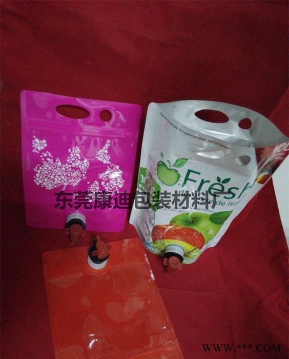 出口带阀门自立红酒袋_装果汁/葡萄酒/苹果醋纯铝无菌盒中袋图2