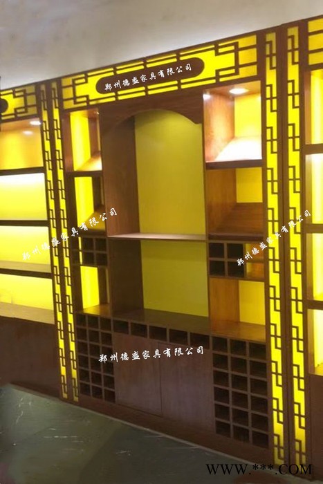 **红酒货架木制货柜红酒白酒展示柜 木质展示柜展架图3