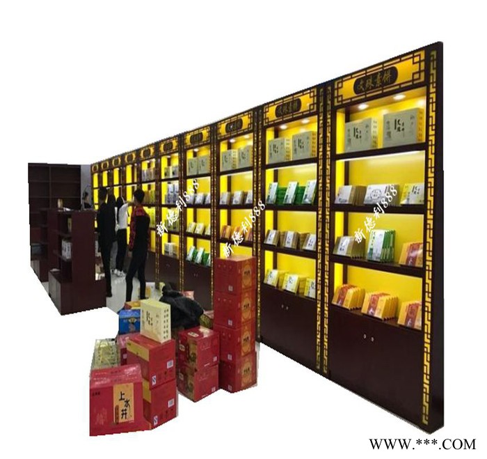 **红酒货架木制货柜红酒白酒展示柜 木质展示柜展架图5