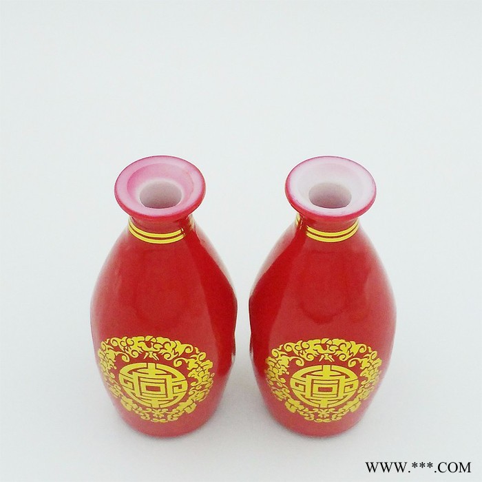 亨泰 彩色玻璃酒瓶125ml烤花喷涂酒瓶125ml白酒瓶图2