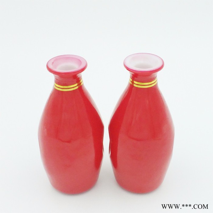 亨泰 彩色玻璃酒瓶125ml烤花喷涂酒瓶125ml白酒瓶图1