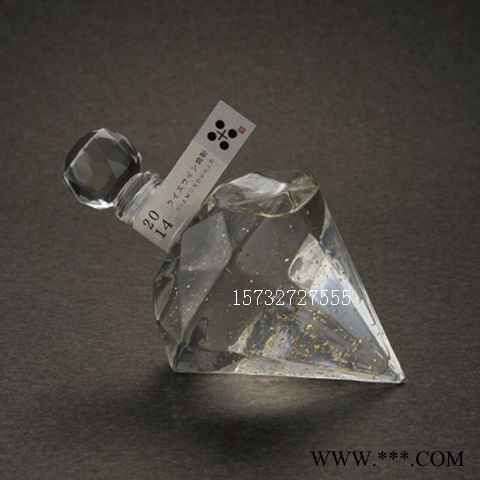 河间华企钻石酒瓶玻璃瓶手工艺玻璃酒瓶创意白酒瓶吹制异形玻璃酒瓶图5