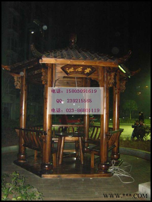 防腐木廊道实木地平台景区标识深度碳化刻纹芬兰木地板葡萄酒架木牌匾别墅保安亭售货亭实木牌匾别墅木屋定制图3
