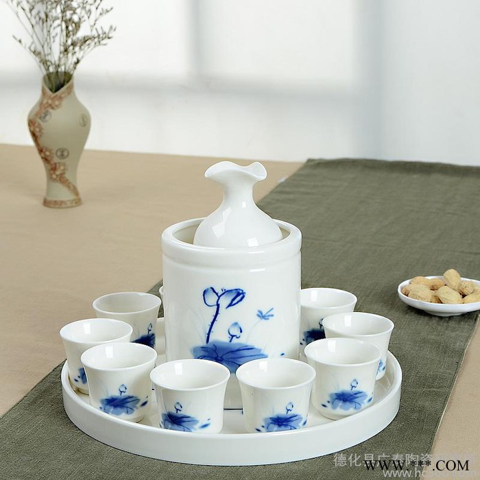 定制             青花瓷白酒陶瓷温酒壶酒具酒图3