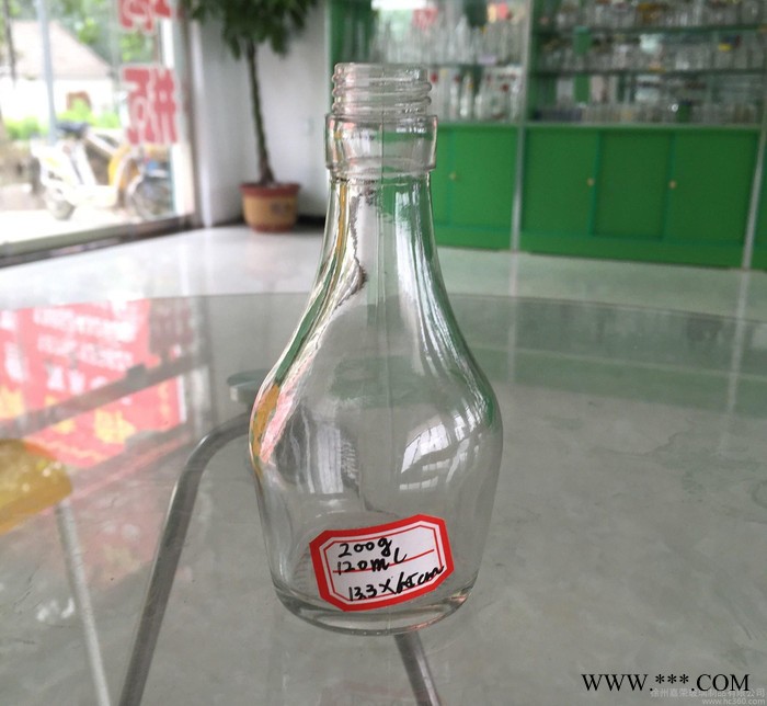 销售各款玻璃瓶 蜂蜜瓶 酱菜饮料瓶新款 120ml小白酒瓶图3