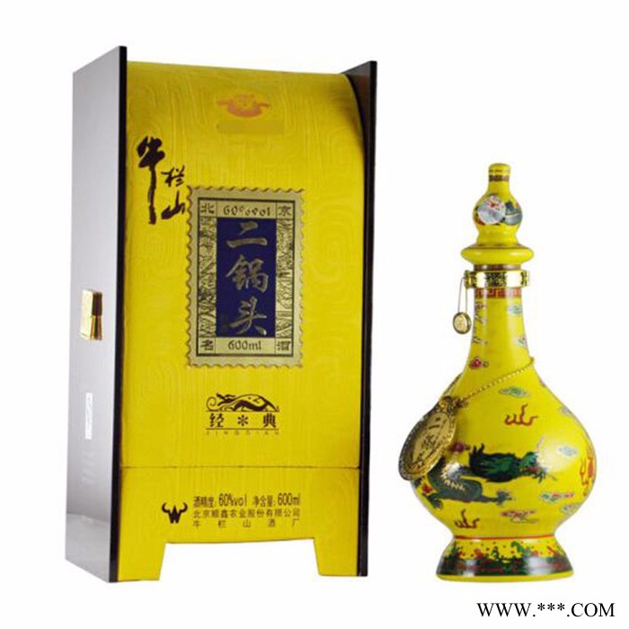 牛栏山 二锅头60度清香型白酒600ml礼盒装图2