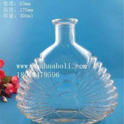 汉鹏 出口玻璃酒瓶，500ml工艺白酒玻璃瓶,玻璃空酒瓶