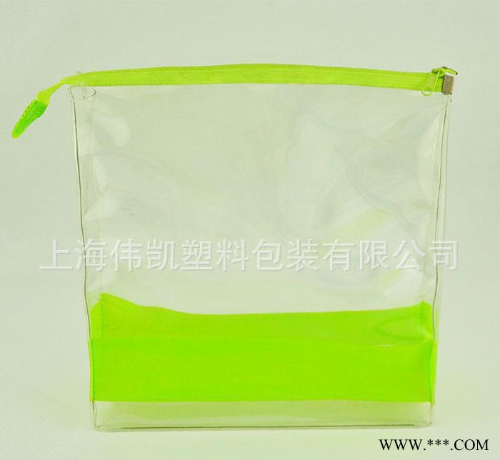 直销pvc拉链塑料自立袋 葡萄酒手提塑料自立袋 化妆品袋生产图2