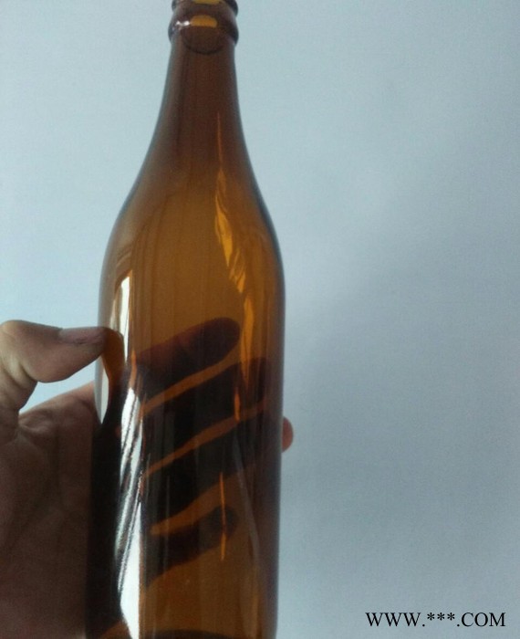 500ml棕色酒瓶压口铁盖牛栏山酒瓶加厚汽水瓶饮料瓶白酒瓶子