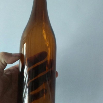 500ml棕色酒瓶压口铁盖牛栏山酒瓶加厚汽水瓶饮料瓶白酒瓶子