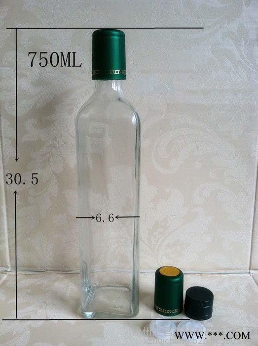 方形橄榄油瓶 山茶油瓶 麻油瓶 葡萄酒瓶 玻璃瓶 油瓶 香油玻璃瓶子厂家批发图3