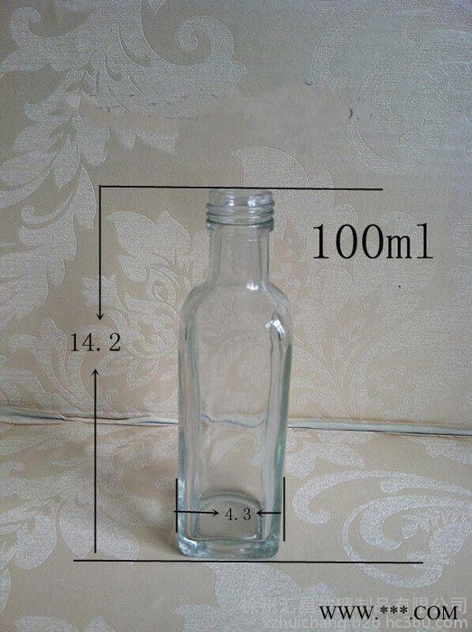 方形橄榄油瓶 山茶油瓶 麻油瓶 葡萄酒瓶 玻璃瓶 油瓶 香油玻璃瓶子厂家批发图5