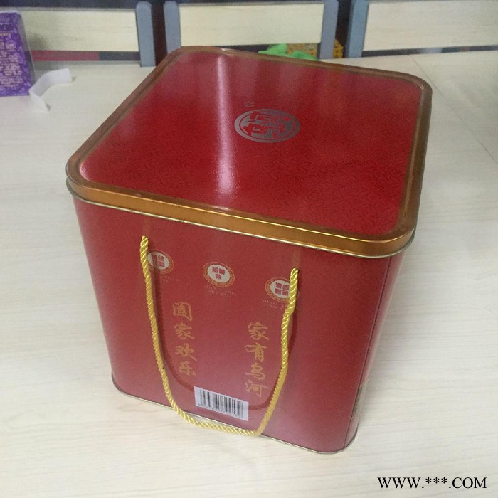 提供白酒铁罐包装 4瓶装铁桶酒盒包装山东信义包装酒盒厂可定做图3