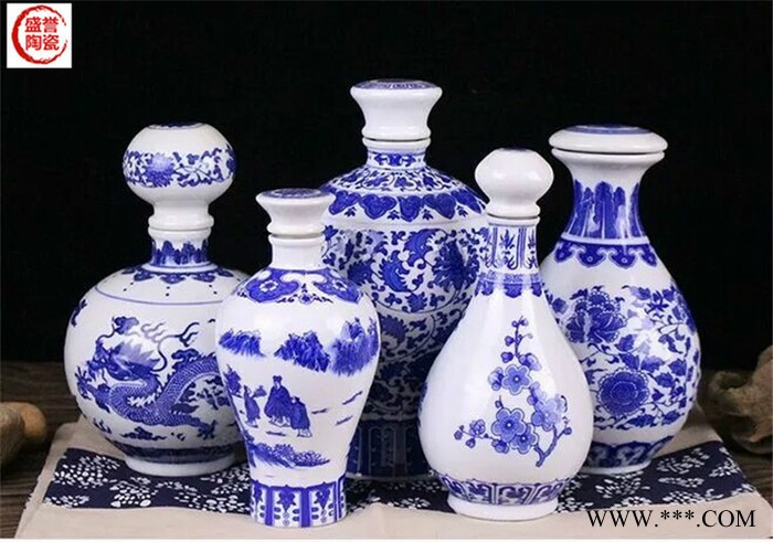 景德镇陶瓷酒坛批发 陶瓷大酒缸装白酒密封藏酒 10斤20斤50斤10斤定做图7