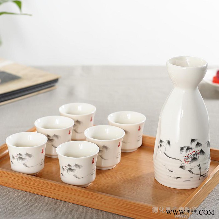 定制            陶瓷白酒杯酒壶酒具套装分酒器烧图2