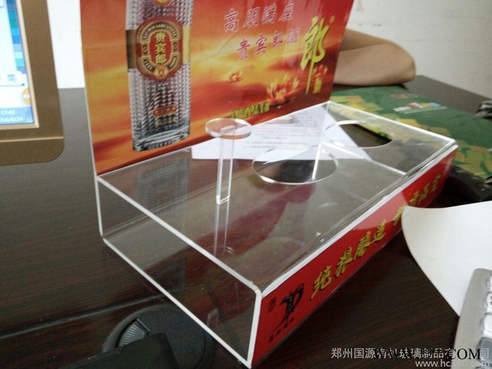 定制            白酒展示架促销台亚克力展示架尺图2