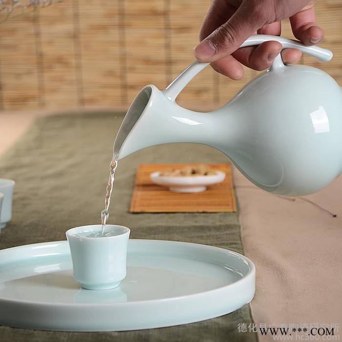 新品！龙泉青瓷酒壶陶瓷酒具套装黄酒酒杯小酒盅分酒器白酒杯套装图3