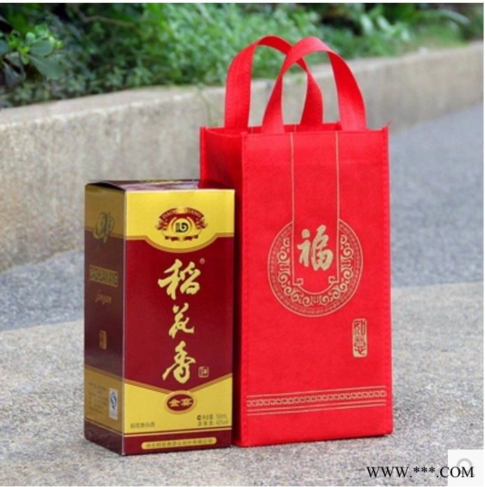 广州红酒袋定做无纺布酒袋白酒米酒包装用的无纺布手提袋不织布袋图4