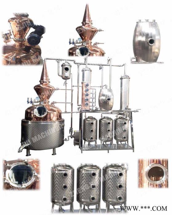正久机械 2000L 酒精蒸馏设备 精油设备 白兰地伏特加威士忌琴酒白酒等烈酒图2