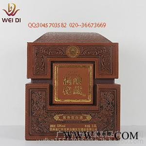 供应伟地包装盒BJ-1 白酒包装木皮盒图2